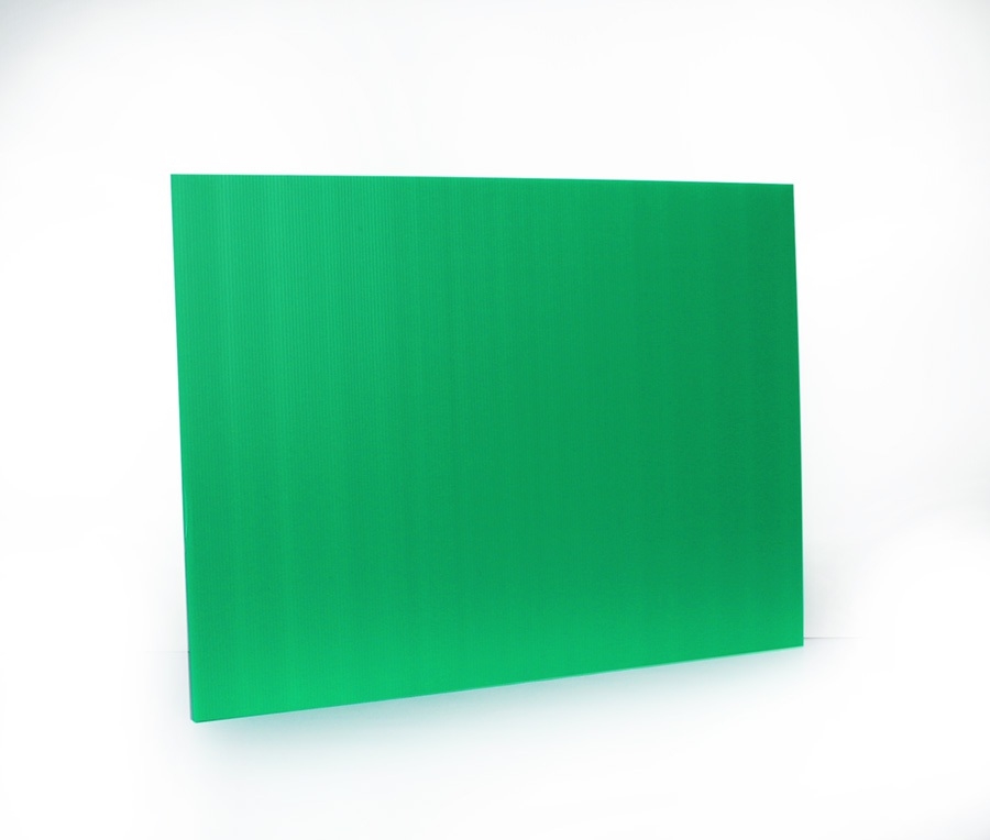 Green -PB size 65x122cm. 2mm. thick Flat surface, light weight quality die cut and foldable, varied design application cheaper than wood board, indoor and outdoor usage.